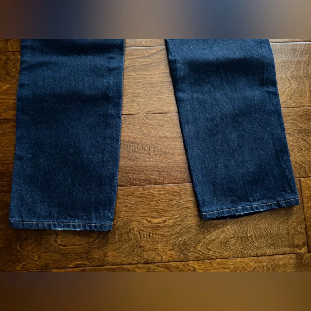 J Crew Jeans Womens 27 Dark Blue 10" Vintage Straight 27x28 - Picture 7 of 10